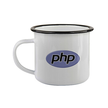 PHP, Κούπα εμαγιέ με μαύρο χείλος 360ml