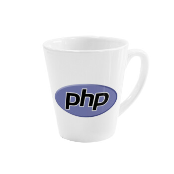 PHP, Κούπα Latte Λευκή, κεραμική, 300ml