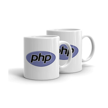 PHP, Κουπάκια λευκά, κεραμικό, για espresso 75ml (2 τεμάχια)