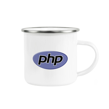 PHP, Κούπα Μεταλλική εμαγιέ λευκη 360ml