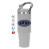 GREY color, 890ml (30oz) stainless Steel Tumbler with Handle
