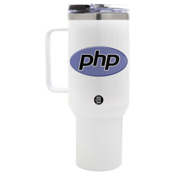 PHP, Mega Stainless steel Tumbler with lid, double wall 1,2L