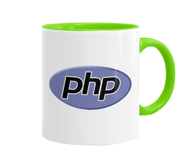 PHP — Κούπα χρωματιστή βεραμάν, κεραμική, 330ml