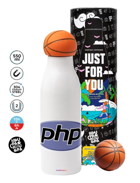 PHP — Bascetball Metal mug thermos, double wall, 550ml