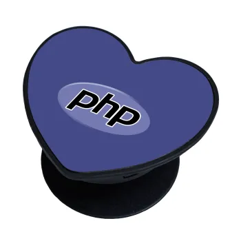 PHP, Phone Holders Stand  καρδιά Μαύρο Βάση Στήριξης Κινητού στο Χέρι