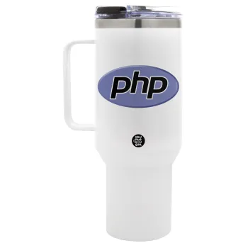 PHP, Mega Tumbler με καπάκι, διπλού τοιχώματος (θερμό) 1,2L