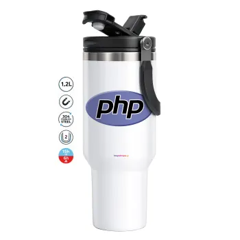 PHP, Mega Stainless steel Tumbler with lid, double wall 1,2L