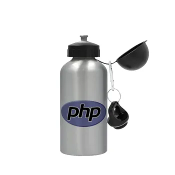 PHP, Μεταλλικό παγούρι νερού, Ασημένιο, αλουμινίου 500ml