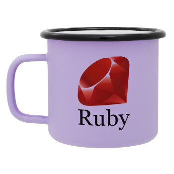 Ruby, Κούπα Μεταλλική εμαγιέ ΜΑΤ Light Pastel Purple 360ml