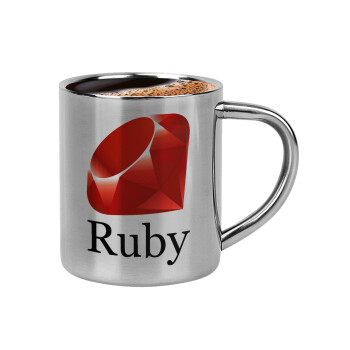Ruby, Κουπάκι μεταλλικό διπλού τοιχώματος για espresso (220ml)