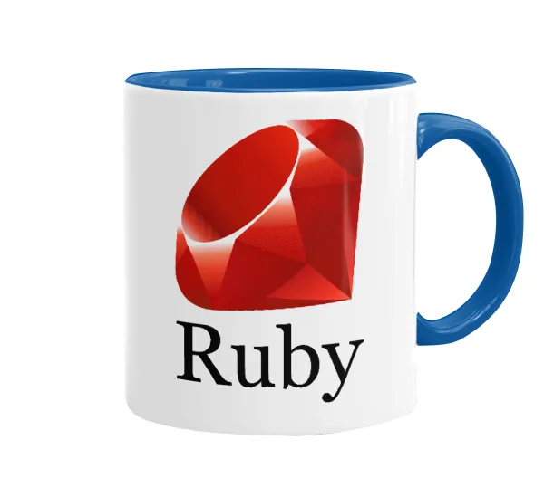 Ruby — Mug colored blue, ceramic, 330ml