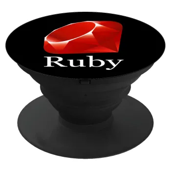 Ruby, Phone Holders Stand  Black Hand-held Mobile Phone Holder