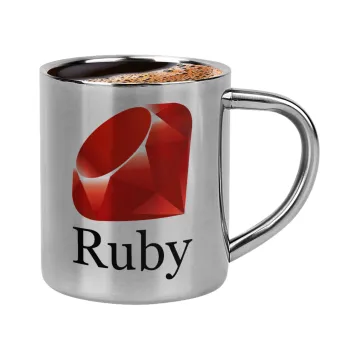 Ruby, Κουπάκι μεταλλικό διπλού τοιχώματος για espresso (220ml)