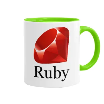 Ruby, Κούπα χρωματιστή βεραμάν, κεραμική, 330ml