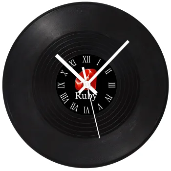 Ruby, Ρολόι τοίχου Βινύλιο (30cm)