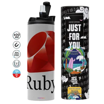 Ruby, Tumbler stainless steel GREY 600ml