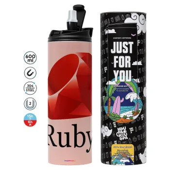 Ruby, Tumbler stainless steel PINK 600ml