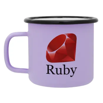 Ruby, Κούπα Μεταλλική εμαγιέ ΜΑΤ Light Pastel Purple 360ml