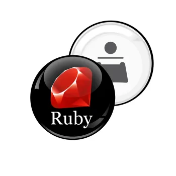 Ruby, Μαγνητάκι και ανοιχτήρι μπύρας στρογγυλό διάστασης 5,9cm