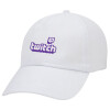 Twitch, Καπέλο ενηλίκων Jockey Λευκό (snapback, 5-φύλλο, unisex)
