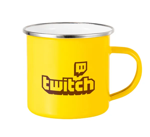 Twitch — Yellow Enamel Metallic Cup 360ml