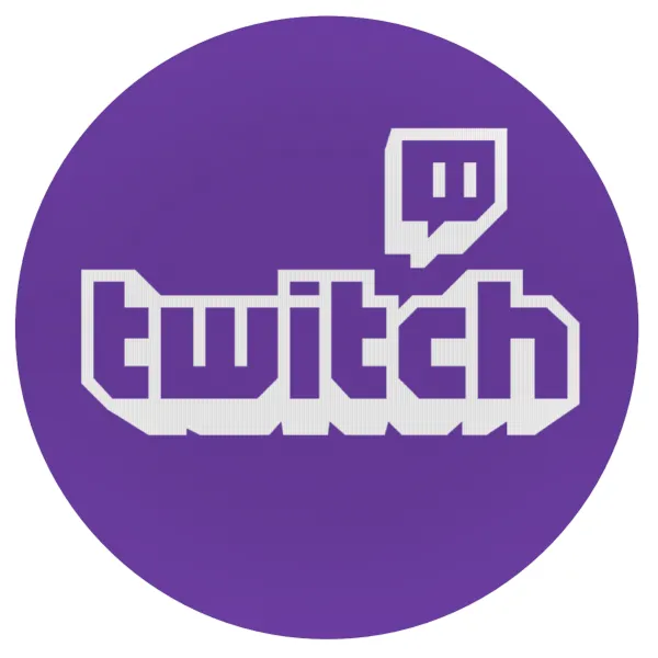 Twitch — Mousepad Στρογγυλό 20cm