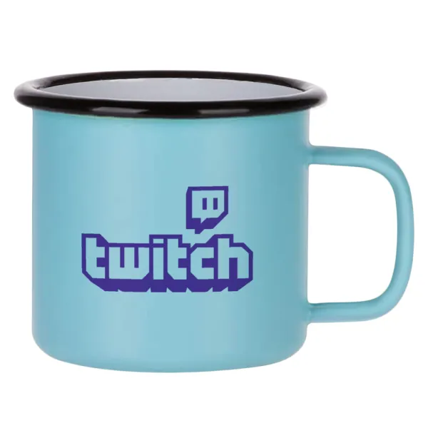 Twitch — Κούπα Μεταλλική εμαγιέ ΜΑΤ σιέλ 360ml