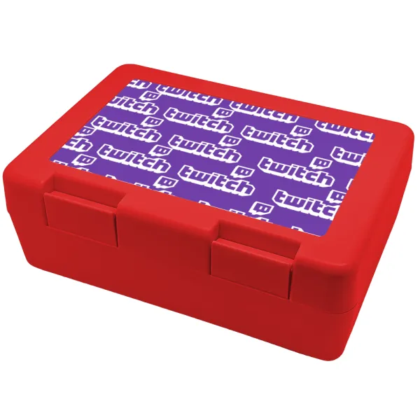 Twitch — Παιδικό δοχείο κολατσιού ΚΟΚΚΙΝΟ 185x128x65mm (BPA free πλαστικό)
