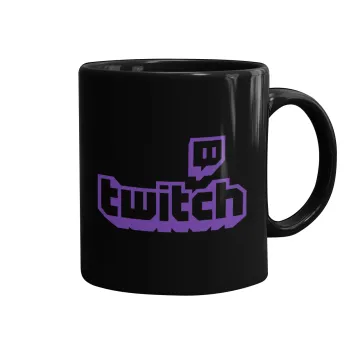 Twitch, Mug black, ceramic, 330ml