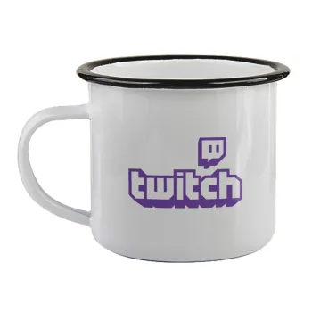 Twitch, Κούπα εμαγιέ με μαύρο χείλος 360ml