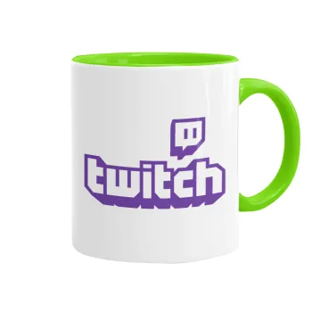 Twitch, Κούπα χρωματιστή βεραμάν, κεραμική, 330ml