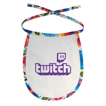 Twitch, Σαλιάρα μωρού αλέκιαστη με κορδόνι Χρωματιστή