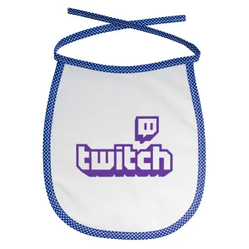 Twitch, Σαλιάρα μωρού αλέκιαστη με κορδόνι Μπλε