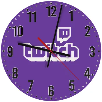 Twitch, Ρολόι τοίχου ξύλινο (30cm)