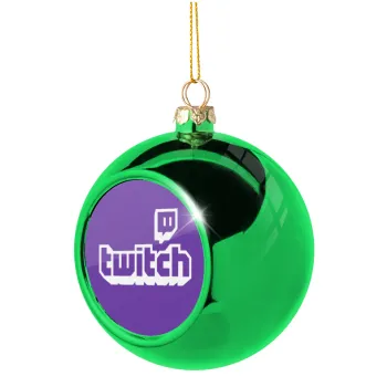 Twitch, Green Christmas tree ornament ball 8cm