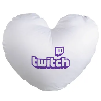 Twitch, Μαξιλάρι καναπέ καρδιά 40x40cm περιέχεται το  γέμισμα