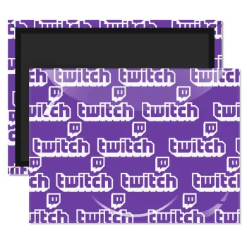 Twitch, Ορθογώνιο μαγνητάκι ψυγείου διάστασης 9x6cm
