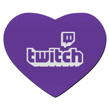 Twitch, Mousepad καρδιά 23x20cm