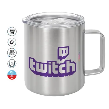 Twitch, Mug Stainless steel double wall 300ml