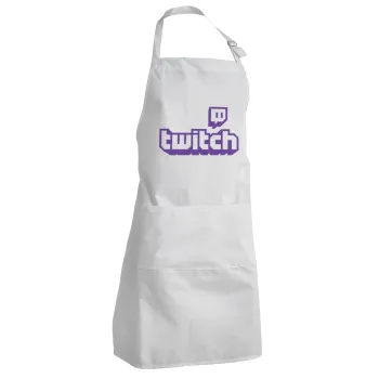 Twitch, Adult Chef Apron (with sliders and 2 pockets)