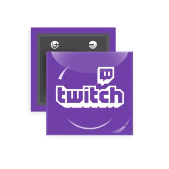 Twitch, Κονκάρδα παραμάνα τετράγωνη 5x5cm