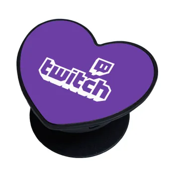Twitch, Phone Holders Stand  καρδιά Μαύρο Βάση Στήριξης Κινητού στο Χέρι