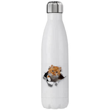 Cat cracked, Stainless steel, double-walled, 750ml