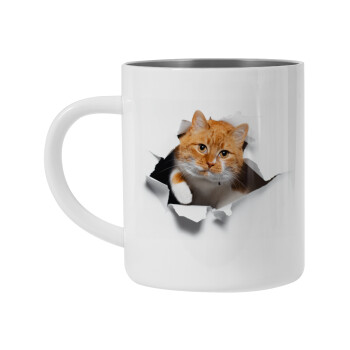 Cat cracked, Mug Stainless steel double wall 300ml