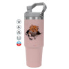 Pink color, 890ml (30oz) stainless Steel Tumbler with Handle