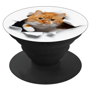 Cat cracked, Phone Holders Stand  Μαύρο Βάση Στήριξης Κινητού στο Χέρι