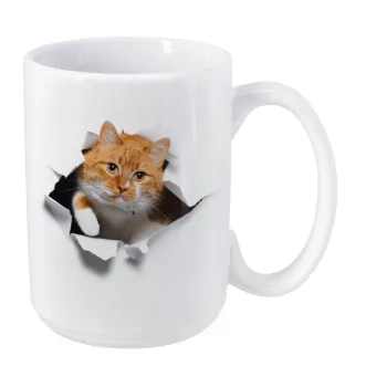 Cat cracked, Κούπα Mega, κεραμική, 450ml