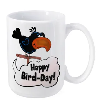 Happy Bird Day, Κούπα Mega, κεραμική, 450ml