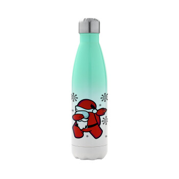 Among US Xmas, Μεταλλικό παγούρι θερμός Πράσινο/Λευκό (Stainless steel), διπλού τοιχώματος, 500ml