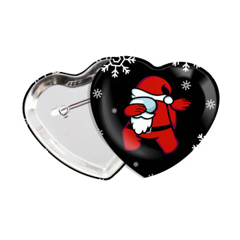 Among US Xmas, Κονκάρδα παραμάνα καρδιά (57x52mm)